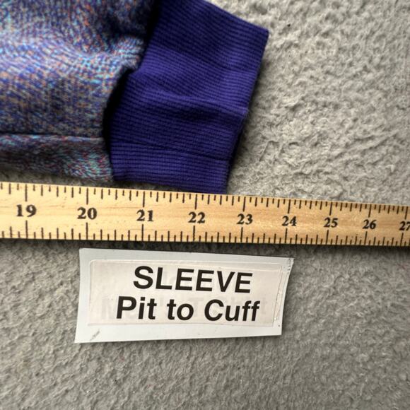 Under Armour Rival Fleece Printed Hoodie Sweatshirt Mens Large Purple Drawstring - Picture 5 of 11